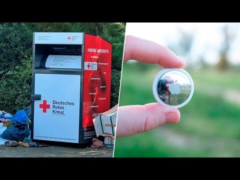 He donated sneakers to the Red Cross — then tracked them with an AirTag and discovered the truth