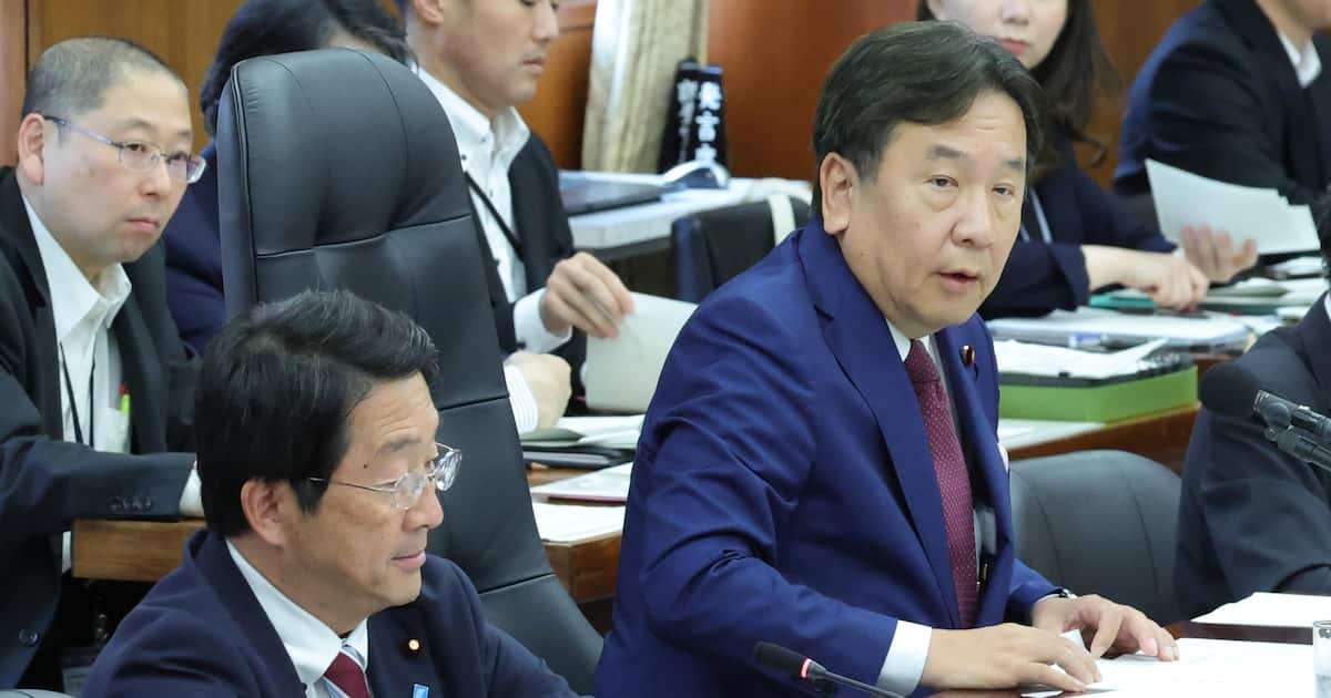 衆院予算委員長に枝野氏、憲法審会長は武正氏　立民が常任委員長らの人事内定 - 産経ニュース