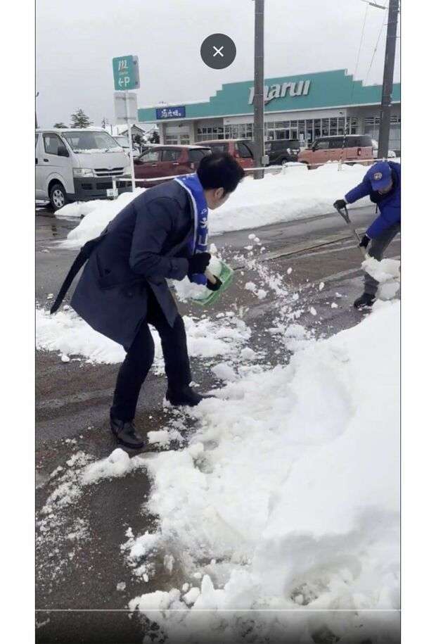 《衆院選》米山隆一氏、「道路へ雪まき」動画＆ボランティアスタッフの誤投稿を謝罪
