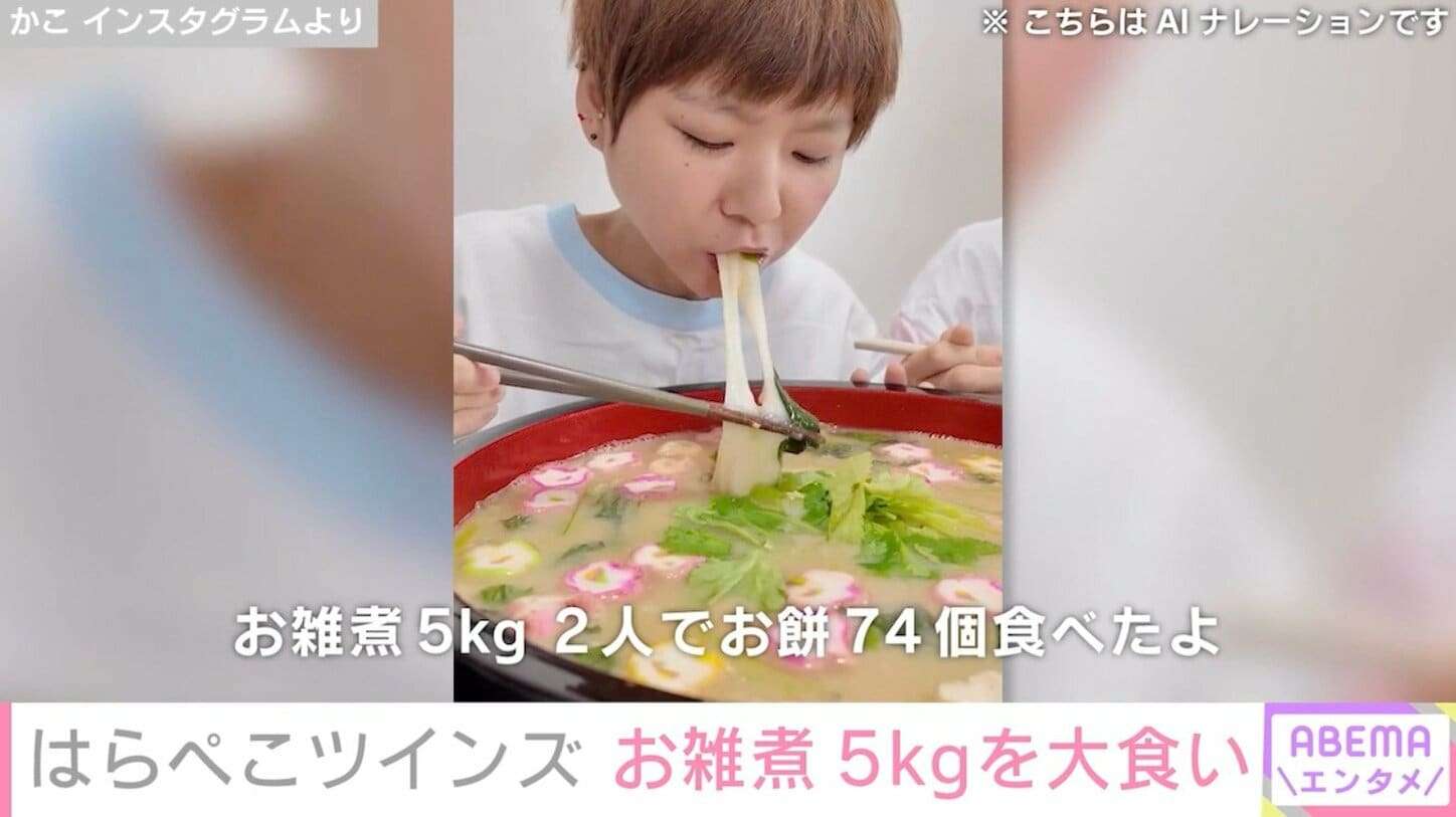 重度のうつ病告白 大食い双子姉妹YouTuberのはらぺこツインズ、2人で餅を74個使ったお雑煮を大食いする姿に心配の声「そりゃ エグいって…」「無理しないでください」 | ガールズちゃんねる - Girls Channel -