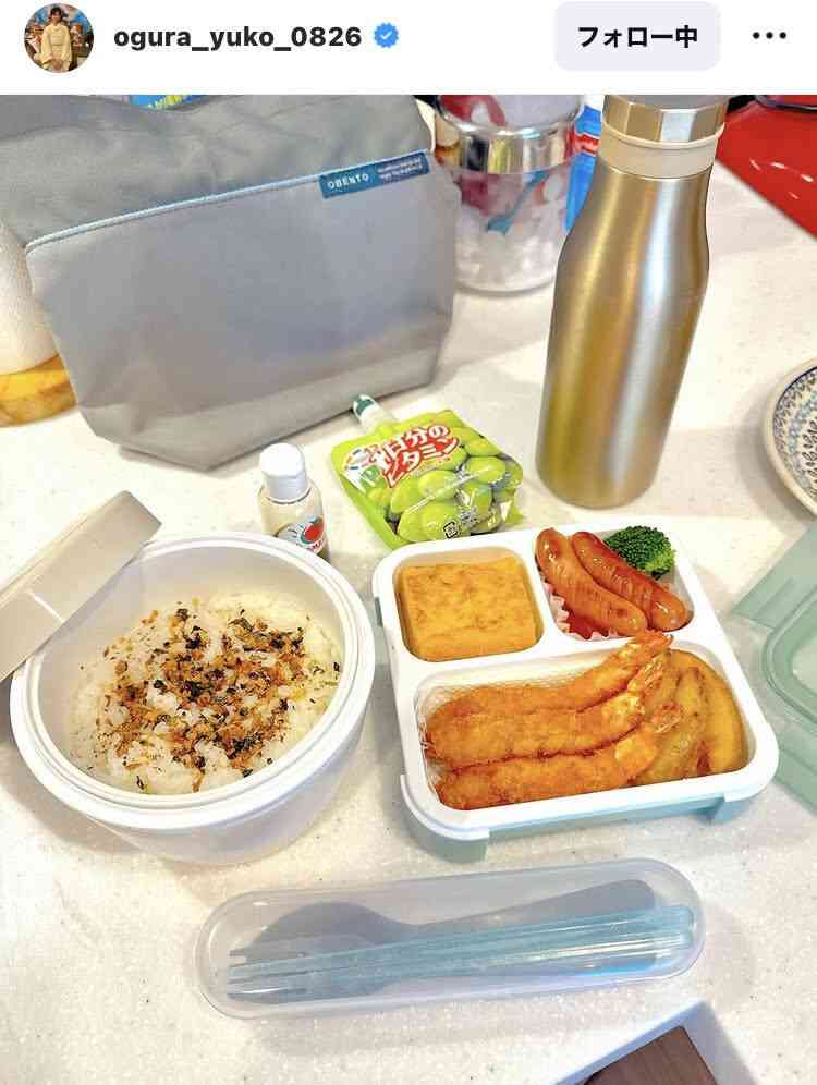小倉優子「彩りやめました笑」プチ反抗期の中1息子に「茶色」弁当！「愛情たっぶり」「ウチと同じ」共感続々