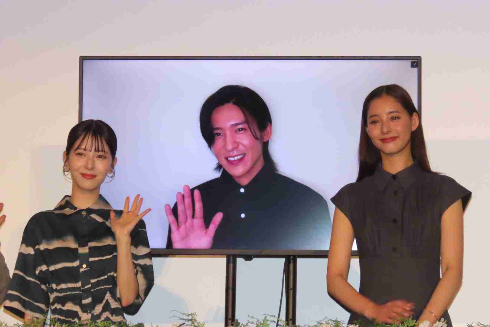 目黒蓮　カナダから異例の舞台あいさつ中継出演「うれしい」　浜辺美波は「シュール！」と爆笑