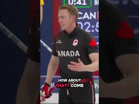 Verbal altrecation between Sweden And Canada in olympic games curling. #shorts #olympics