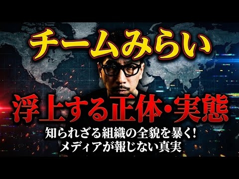 チームみらい  浮上する正体・実態