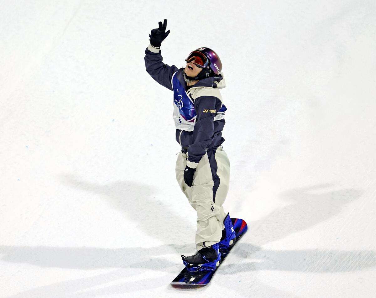 スノーボード女子ビッグエア【結果】村瀬心椛が金メダル、日本女子初…2大会連続の表彰台