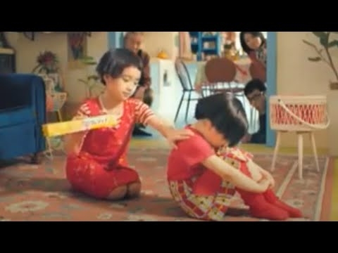 クレラップCM　くるり・くるみ「お姉ちゃんと勝負」