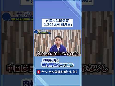 外国人生活保護費「1,200億円」削減の可能性について