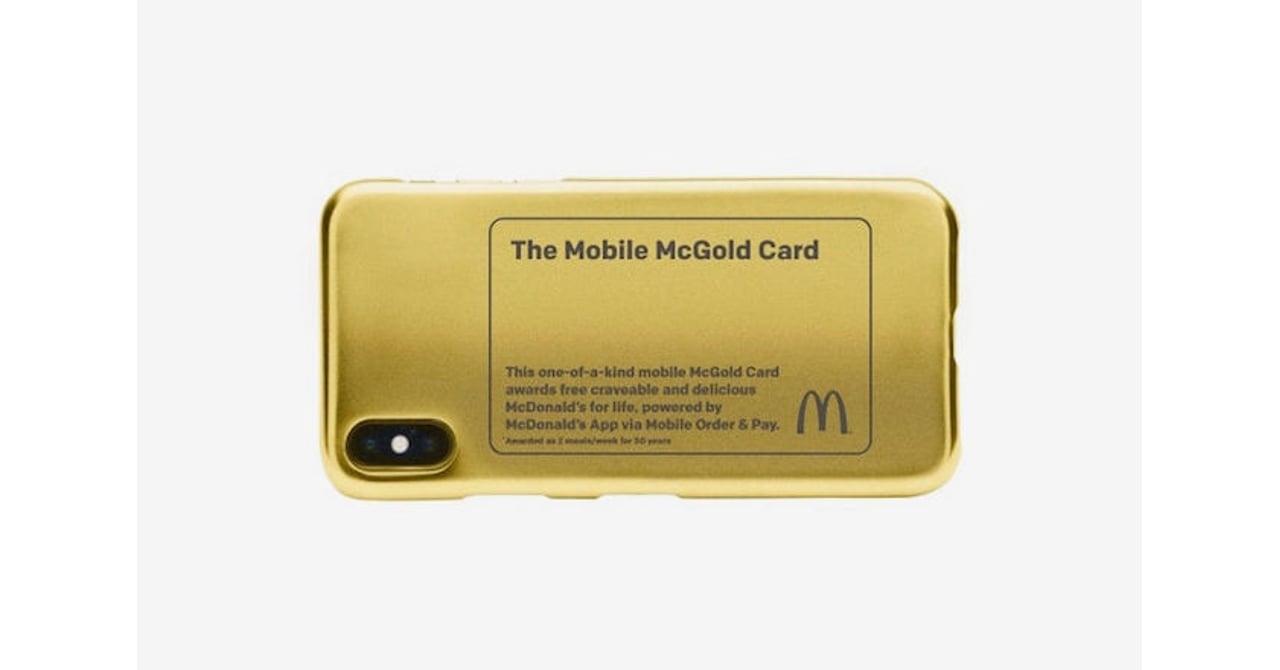 マクドナルドのメニューが生涯無料、ゴールド・カードが賞品に