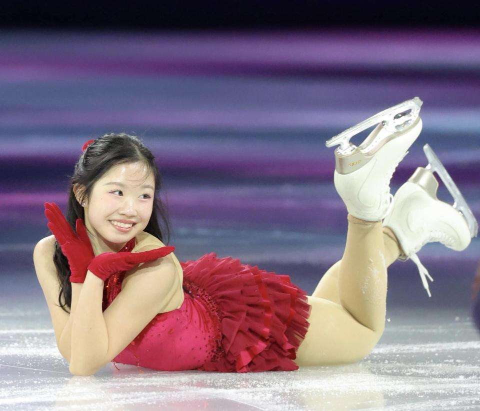 「腹ばいになって足バタバタ…萌える」17歳で銅メダルの中井亜美　エキシビのキュート振付に反響「かわいいが過ぎる」「何より表情がいい」