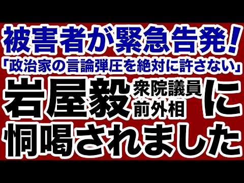 【緊急告発】岩屋毅前外相に恫喝されました【デイリーWiLL】