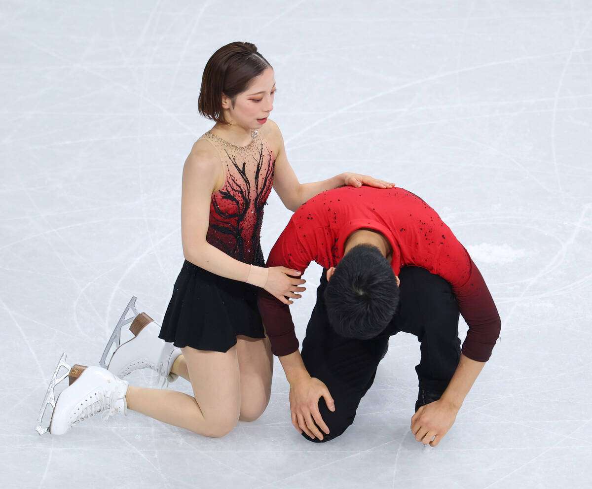 【五輪】「りくりゅう」まさかの5位発進、リフトでミス73・11点、木原龍一は約10秒間動けず　三浦は「いつも通りではなかった」…日本初のペア金へ巻き返す
