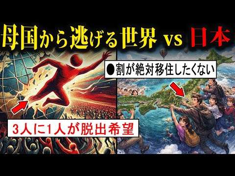 【悲報】日本人、ガチで移住せんｗ 何故日本人は自国を離れようとしないのか？