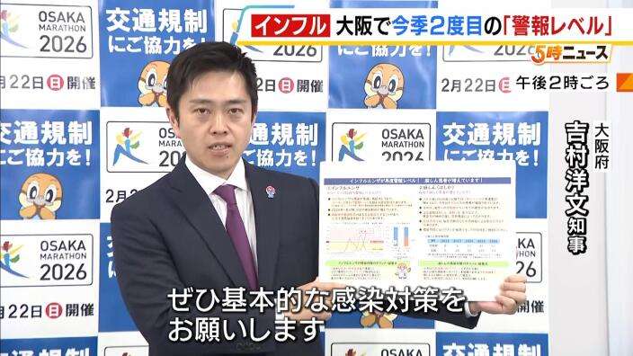 大阪府でインフルエンザが再流行　１シーズンで２度の“警報レベル超え”は調査開始以来初めて　府は基本的な感染対策を呼びかけ | MBSニュース
