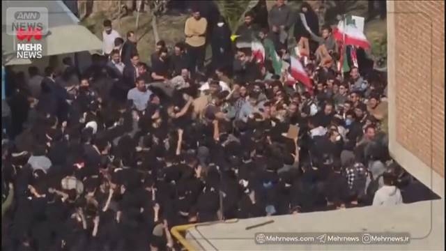 イラン首都など複数の大学で再び抗議デモ　一部で体制支持派との衝突や負傷者も（テレビ朝日系（ANN）） - Yahoo!ニュース