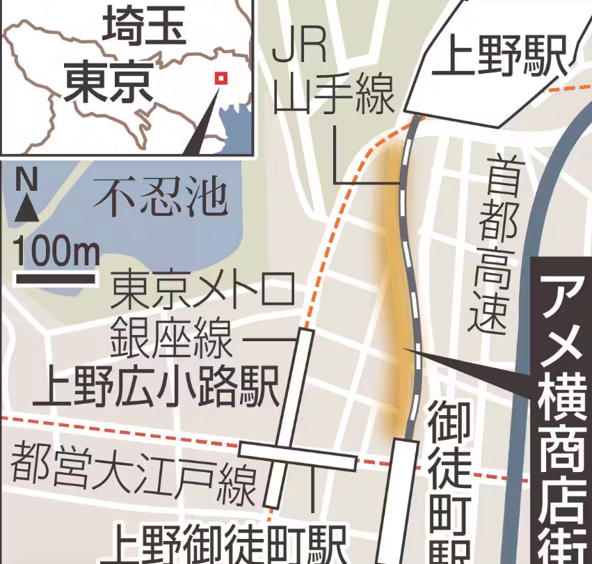 にぎわう東京・アメ横商店街　テーブル席出す路上営業が問題化　文化と安全面の狭間で模索