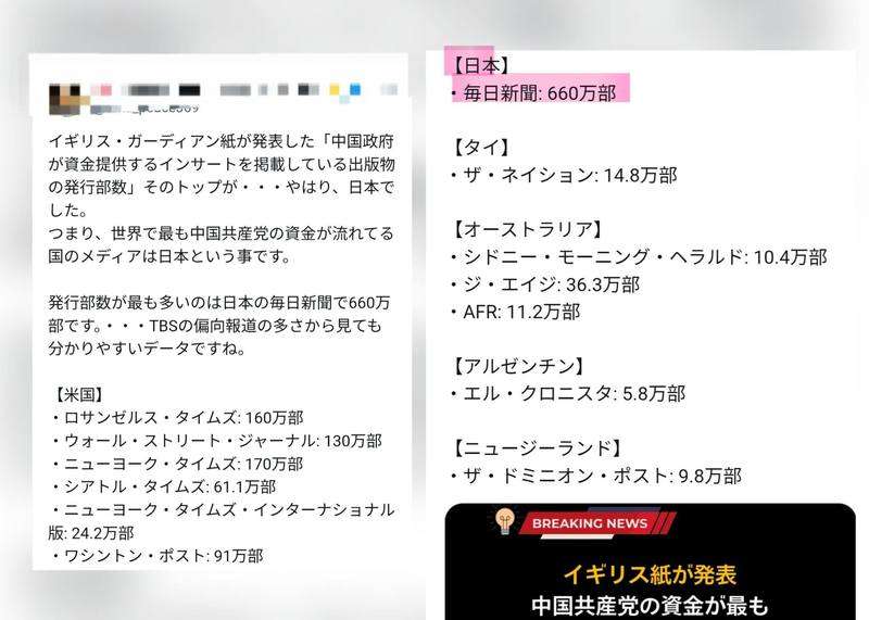 英国ガーディアン紙の発表によりますと、世界で最も中国共産党の資金が流れている国のメディアは、日... - 村松ひろみ（ムラマツヒロミ） ｜ 選挙ドットコム