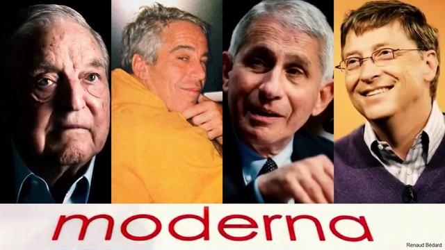 ANTHONY FAUCI BILL GATES GEORGE SOROS JEFFREY EPSTEIN MODERNA TIES