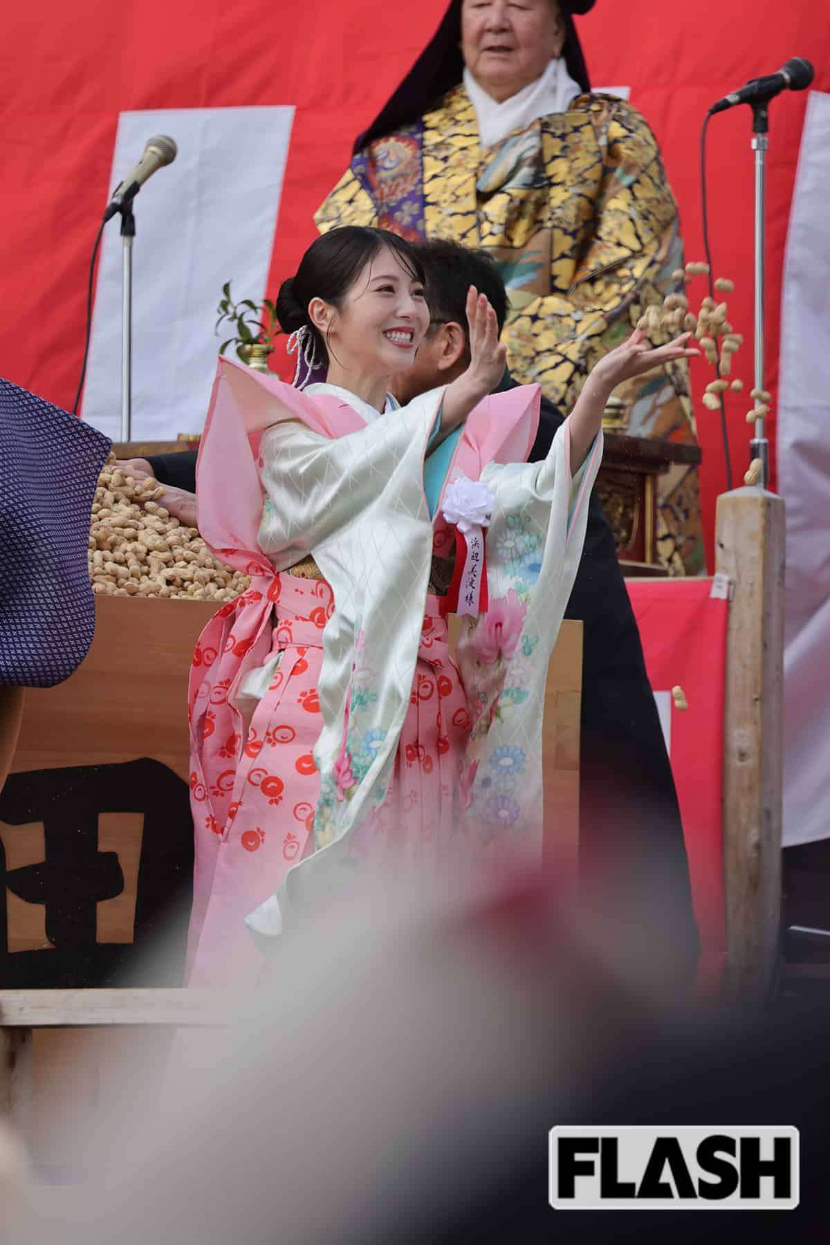 浜辺美波、笑顔の豆まき姿に「すさまじくかわいい」ファン歓喜…目黒蓮との映画タイアップ炎上の逆風も