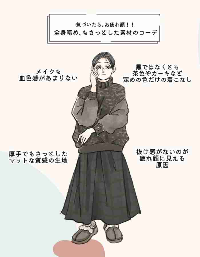 「私、なんか老けた？」冬の疲れ顔の原因は“服”だった！ 今すぐ“元気な顔”に見せるコツ。実はメガネも役に立つ | 女子SPA！