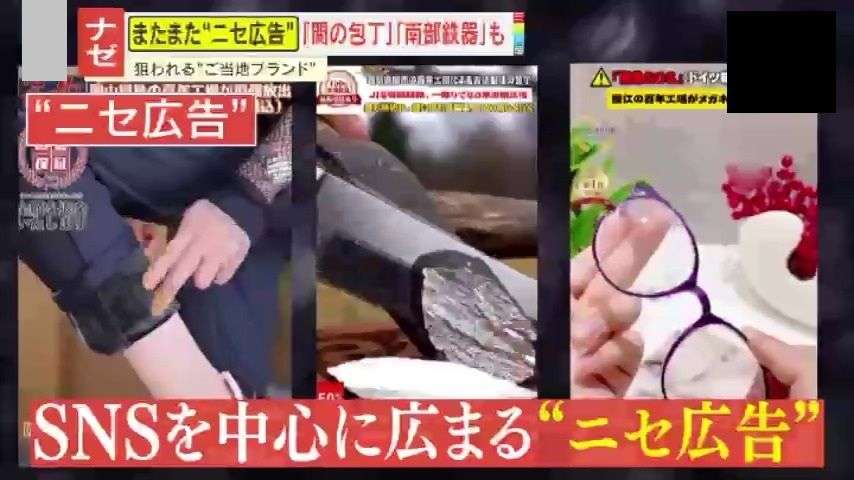 【怒り】『燕三条』に『関の刃物』など“ニセ広告”続出！運営元の多くは中国？変な日本語に不可解な映像…情に訴えかける手口とは（2026年2月15日掲載）｜日テレNEWS NNN