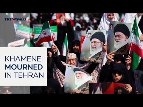 Thousands pay tribute to supreme leader Khamenei in Tehran