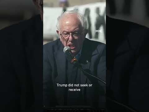 At “No Kings” protest, Sanders calls Iran war unconstitutional and illegal