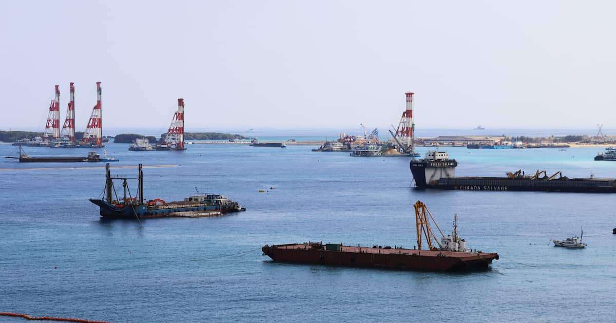 辺野古船転覆、事故当日に辺野古沖合の大型作業船工事中止も「平和学習」で出航 - 産経ニュース