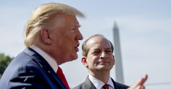 米労働長官が辞任　検事時代、性犯罪の重罪回避で批判 | 毎日新聞