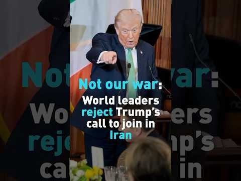 Not our war: World leaders reject trump