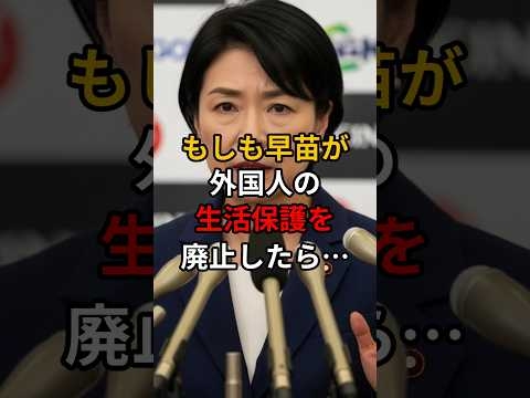 もしも早苗が外国人の生活保護を廃止したら