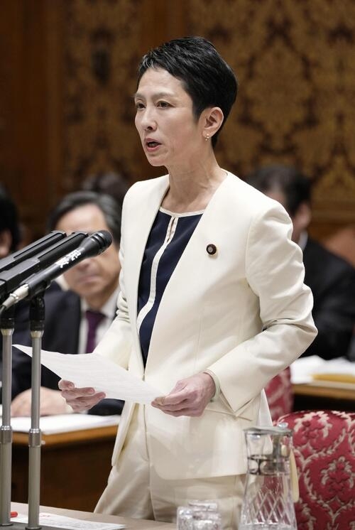 蓮舫氏が高市首相追及 旧統一教会内部文書32回登場触れ「自民党は2度と関係持たぬと明言を」