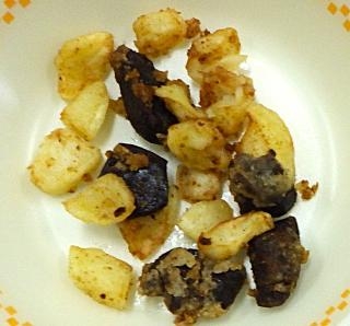 レバーとじゃがいものから揚げ | 給食レシピ集 | 公益財団法人 福岡市学校給食公社