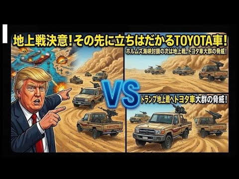 【悲報】米国イランの闇！トランプ大統領は知らない！地上戦で待ち受ける最大の脅威はあの車！日本政府を悩ます現実がすぐそこに！
