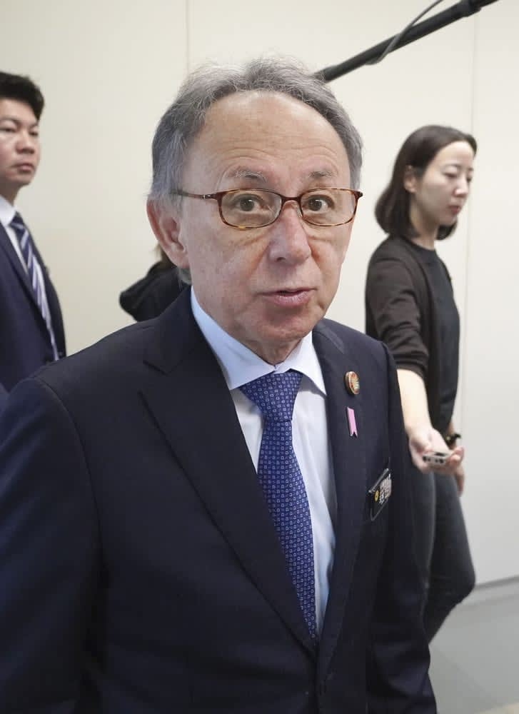 沖縄・玉城知事が出馬表明延期　辺野古沖転覆事故を受け