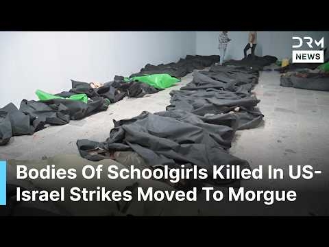 Heart Wrenching Moment: Bodies Of Minab Schoolgirls Killed In Strikes Moved To Morgue | AH1F