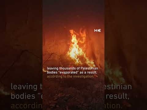 New report finds Israeli weapons ‘evaporate’ thousands of Palestinians in Gaza