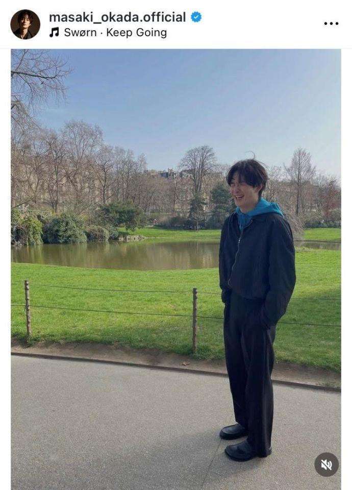 岡田将生が第１子誕生後初投稿「わたくしはパリが好きだ」エッフェル塔＆ルーヴル満喫ショット