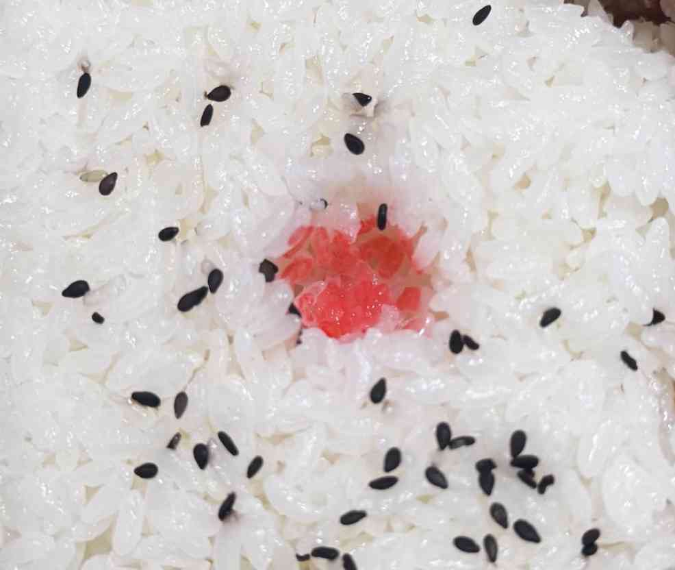 お弁当のご飯の上に梅干しが置かれていた部分が好きな人