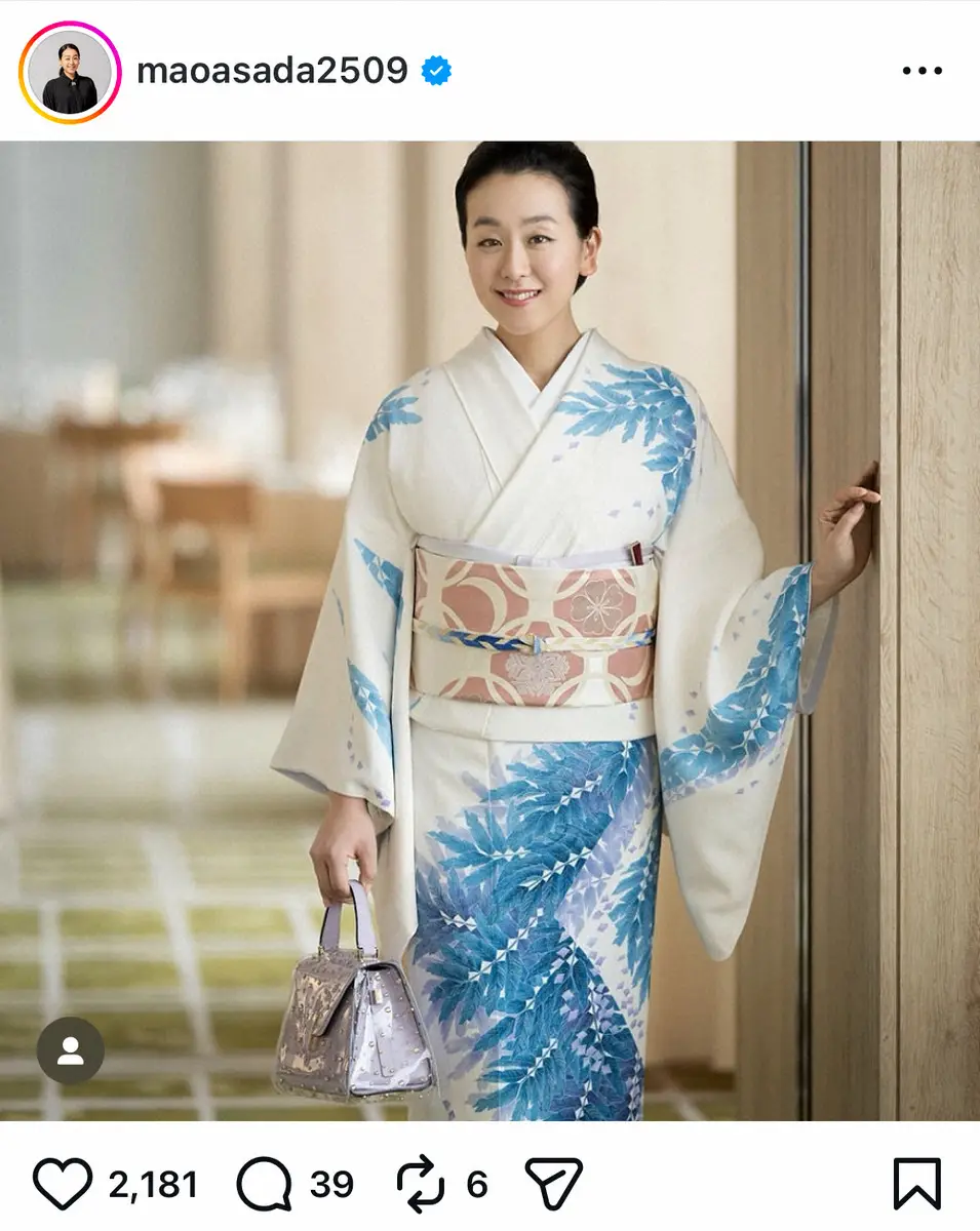 浅田真央さん 35歳、加賀友禅の完璧着こなしに絶賛の嵐「まさに大和撫子」「品があって綺麗」
