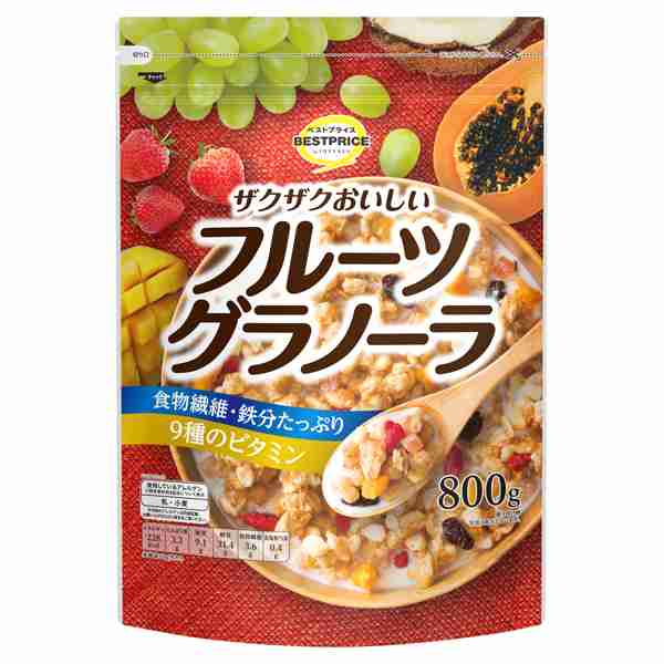  ザクザクおいしいフルーツグラノーラ -イオンのプライベートブランド TOPVALU(トップバリュ) - イオンのプライベートブランド TOPVALU(トップバリュ)