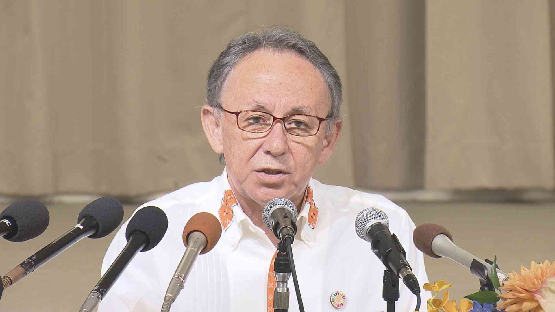 玉城知事 県知事選に向け正式に出馬表明「辺野古も争点に」（RBC琉球放送） - Yahoo!ニュース