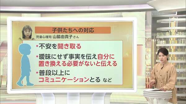 事件報道で不安を抱く子供　保護者が知っておきたい心のケア　児童心理司「曖昧にせず事実を伝える」京都小学生行方不明｜FNNプライムオンライン