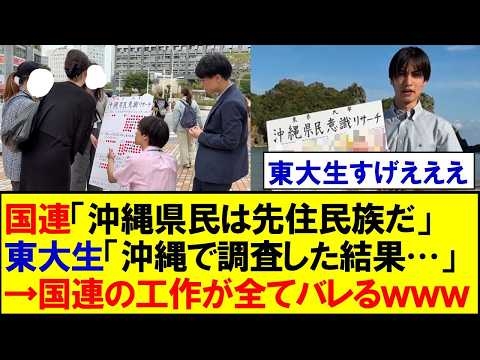 東大の政治サークル、沖縄で調査を実施し国連の情報工作の実態が一気に露呈ｗｗｗ