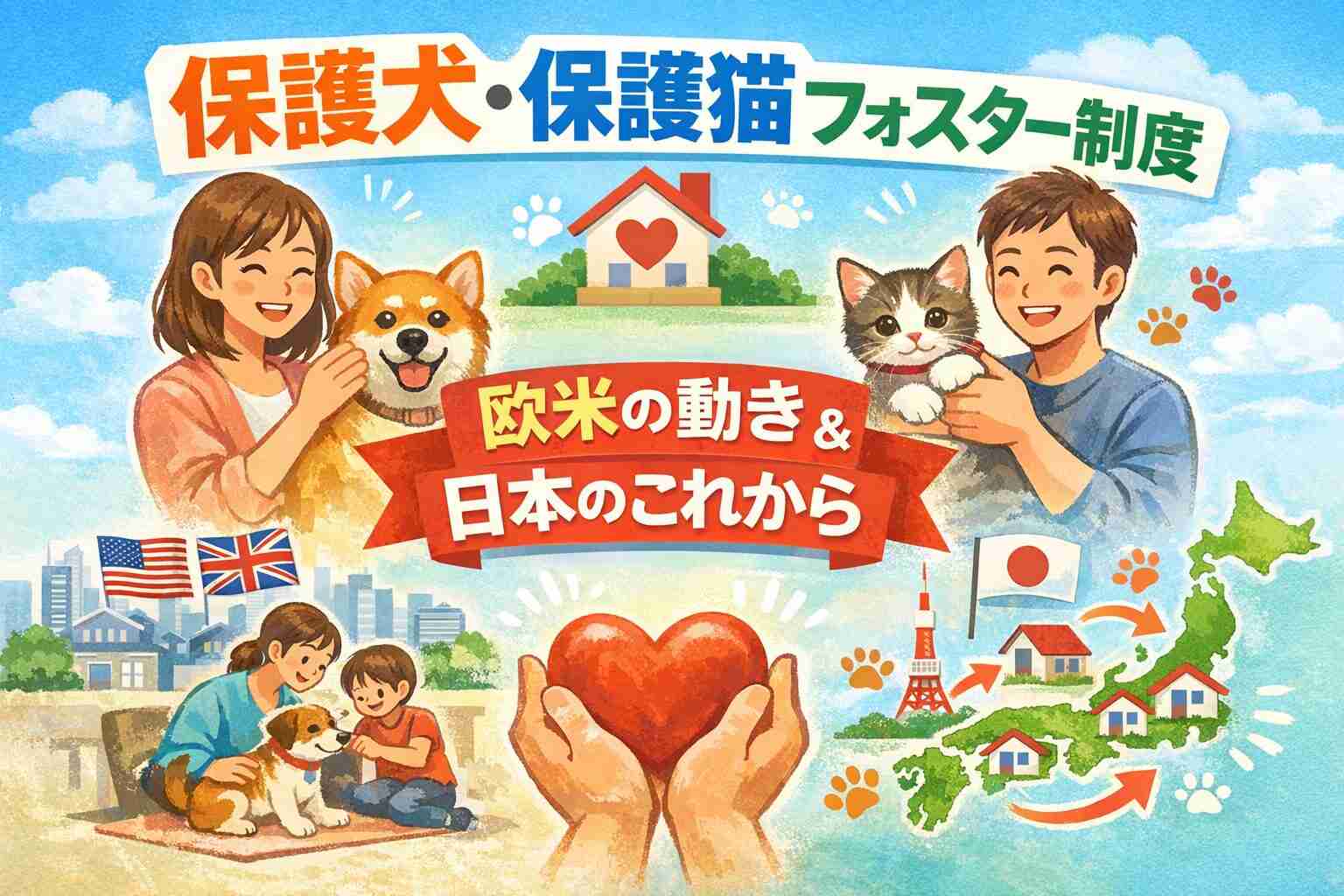 保護犬・保護猫のフォスター制度とは？欧米の最新動向と日本が今すぐ取り入れるべき理由 | 猫スペースきぶん屋