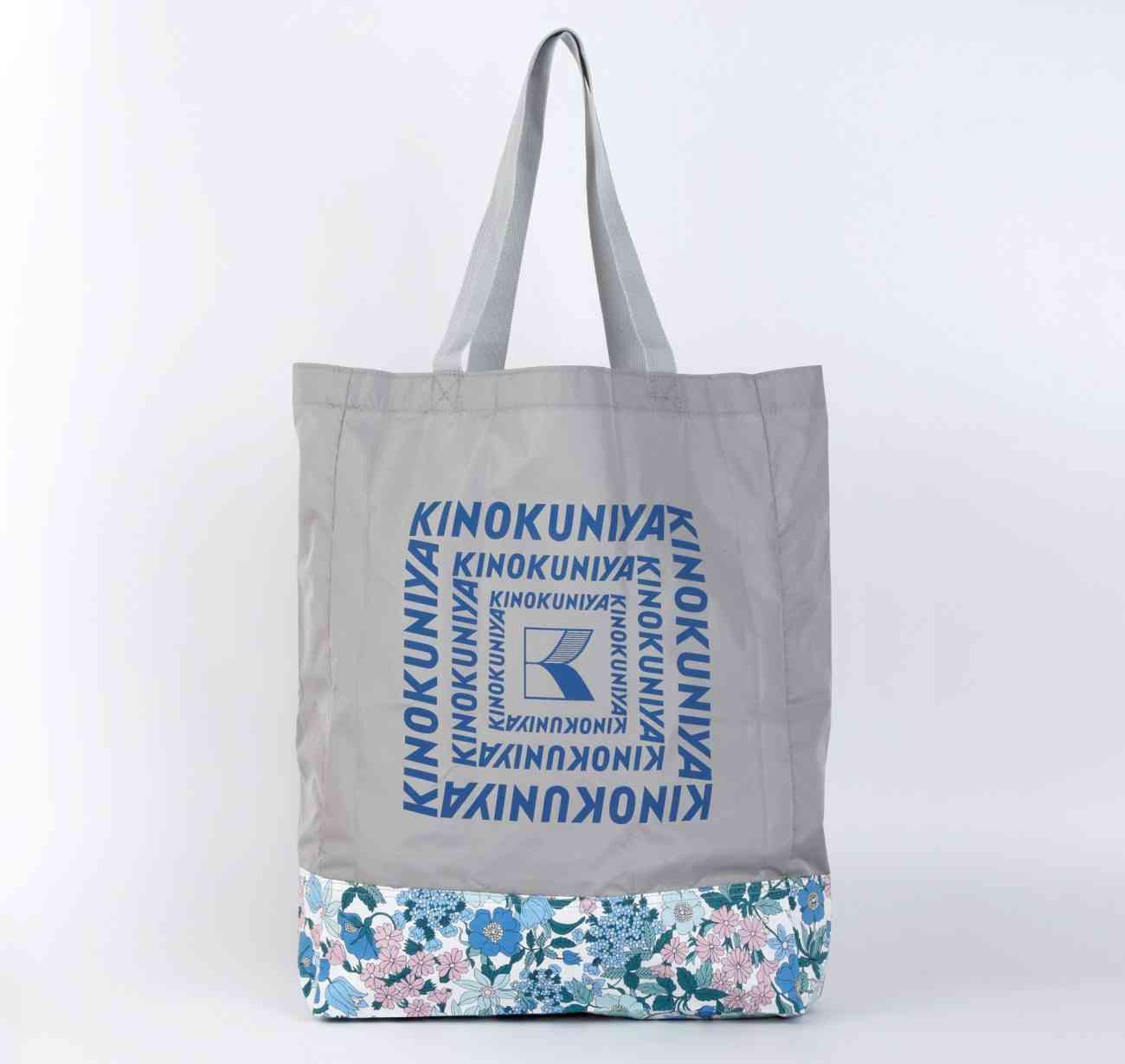 【新作】紀ノ国屋×リバティ柄エコバッグ登場　花柄3色・折りたたみ＆カラビナ付きで持ち運び便利