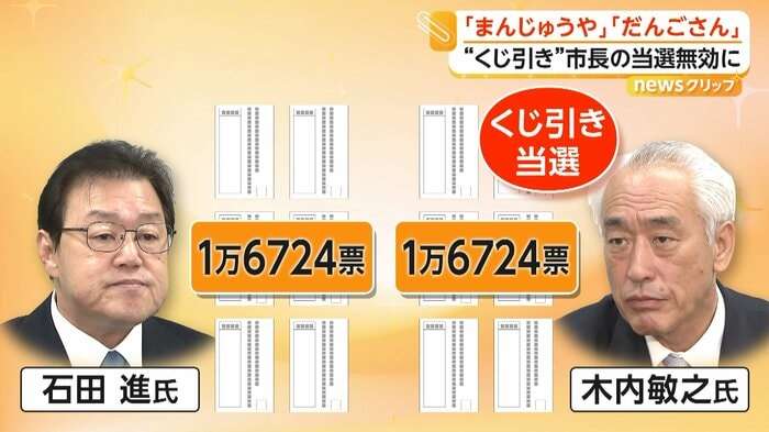 「私を『まんじゅうや』と呼ばない人はいない」茨城・神栖市長選「まんじゅうや」の投票は無効と判断　当選無効の“くじ引き市長”は高裁に提訴へ