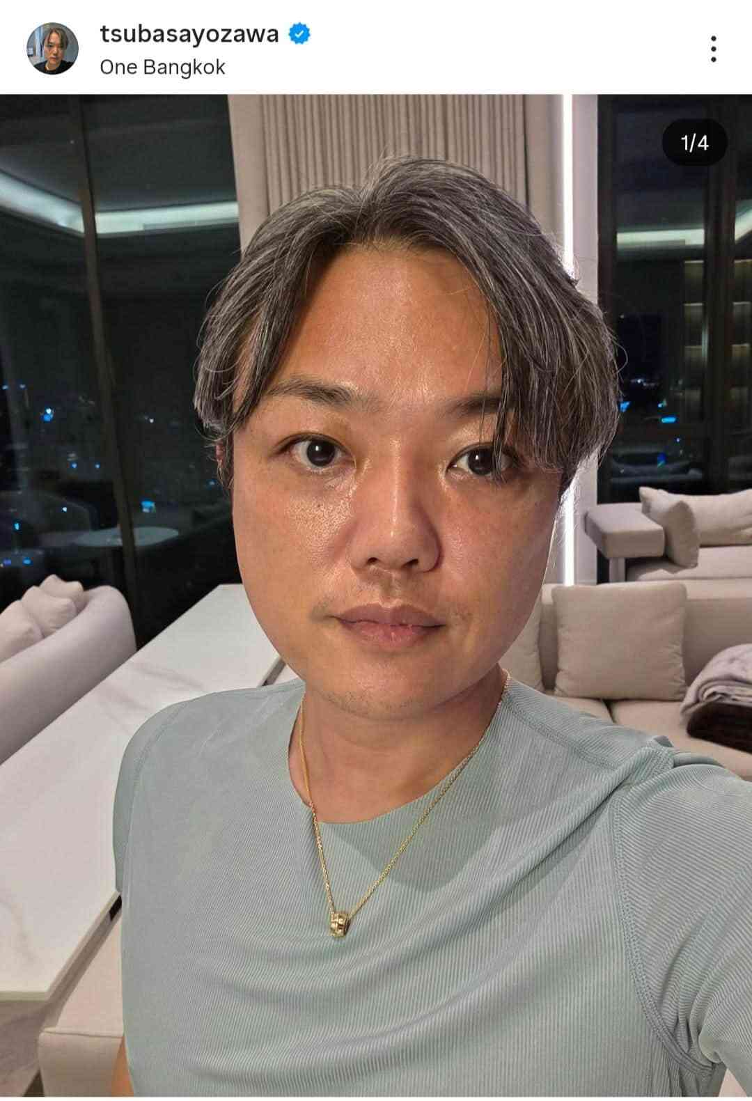 与沢翼、ダイエットで激変...シルバーヘアのイケメンに　「3度見しました」「見違えましたね」