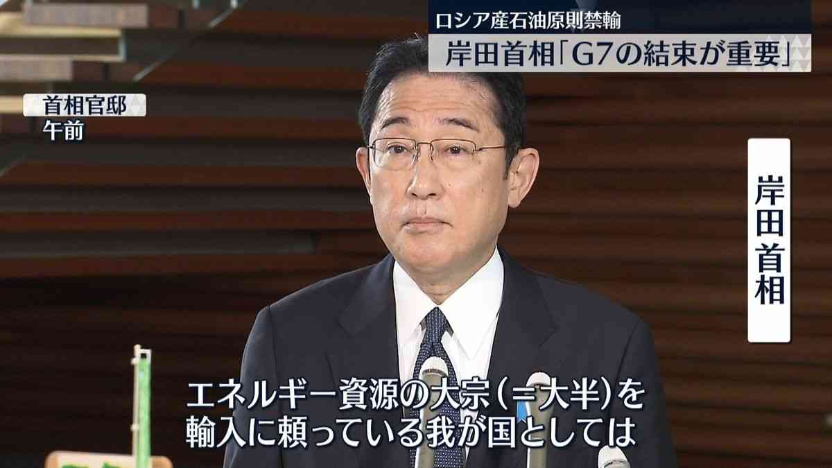 岸田首相「厳しい決断だがG7結束を重視」 ロシア産石油の原則禁輸（2022年5月9日掲載）｜日テレNEWS NNN
