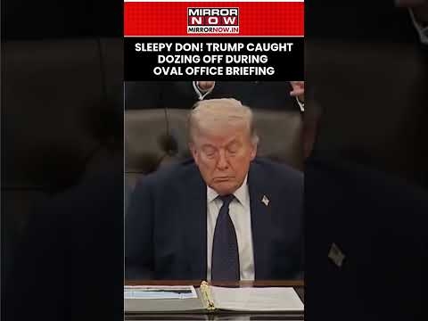 Trump Caught Sleeping During White House Briefing? New Video Sparks Health Debate #Shorts
