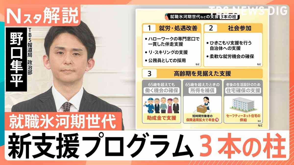 なぜ就職氷河期世代の支援が必要？放置すれば「生活保護」急増の恐れ…新支援プログラム「3本の柱」とは【Nスタ解説】 | TBS NEWS DIG (1ページ)